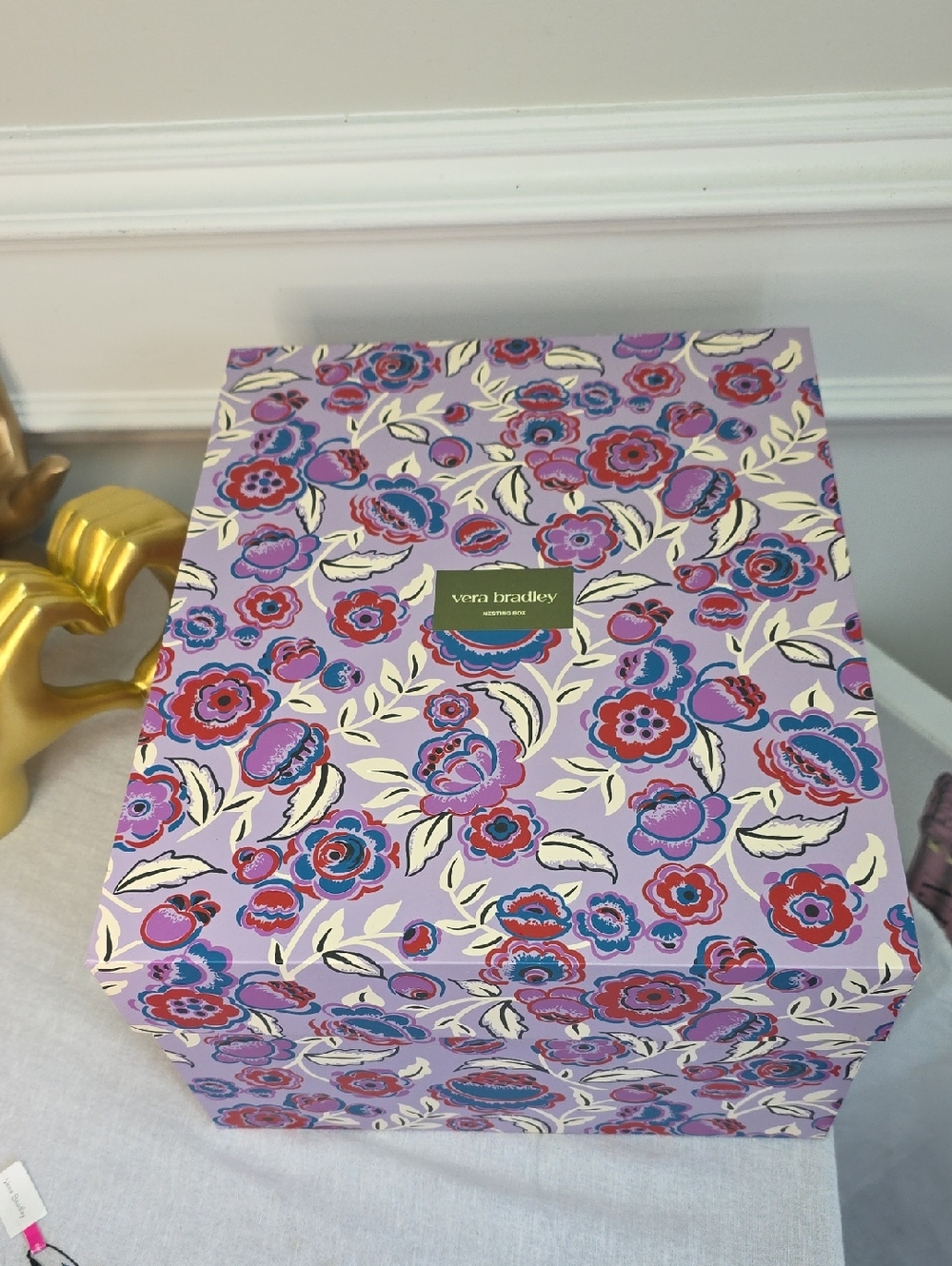 Vera Bradley Floral Decorative Nesting Storage Box